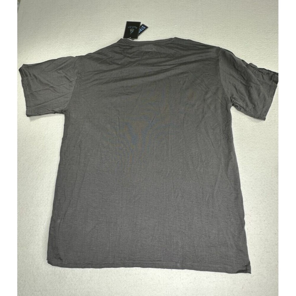 NWT‎ Blue Ice Preminum Clothing Mens T-shirt Stretch Gray Short Sleeve Size XL - Picture 3 of 5